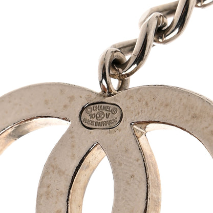 Chanel Enamel CC Chain Logo Belt Silver Black 4 of 4