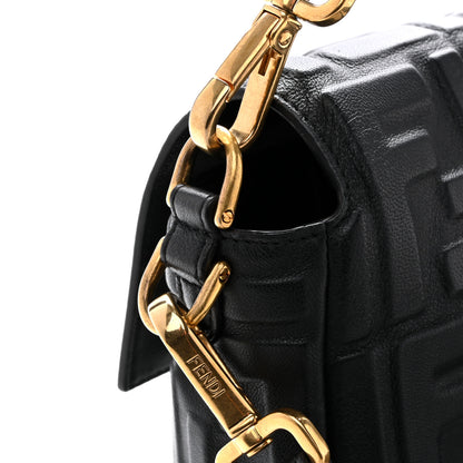 Fendi Nappa FF 1974 Embossed Baguette Black 11 of 14