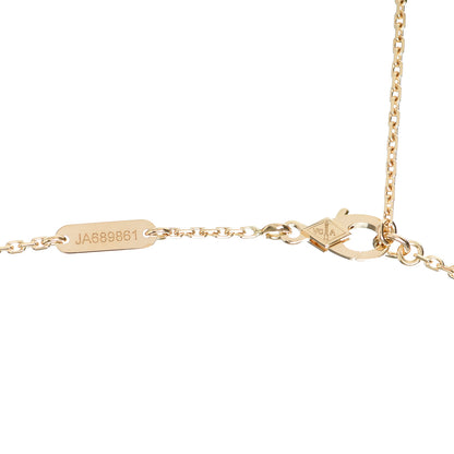 Van Cleef & Arpels 18K Yellow Gold Carnelian Vintage Alhambra Pendant Necklace 4 of 4