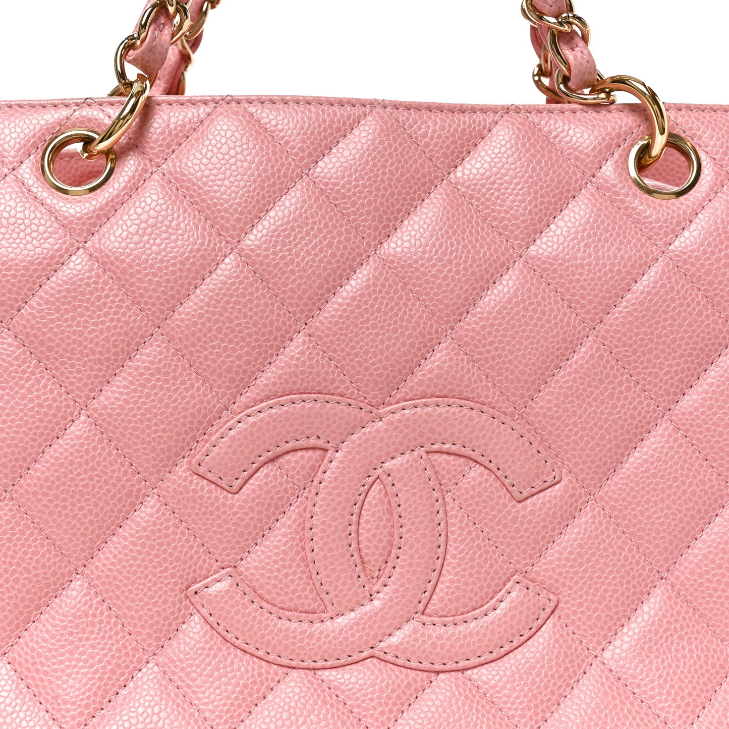 Caviar Quilted Petit Timeless Shopping Tote PTT Pink