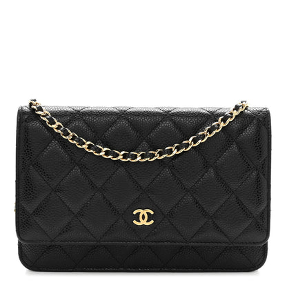 Chanel Caviar Quilted Wallet On Chain WOC Black 1 of 10