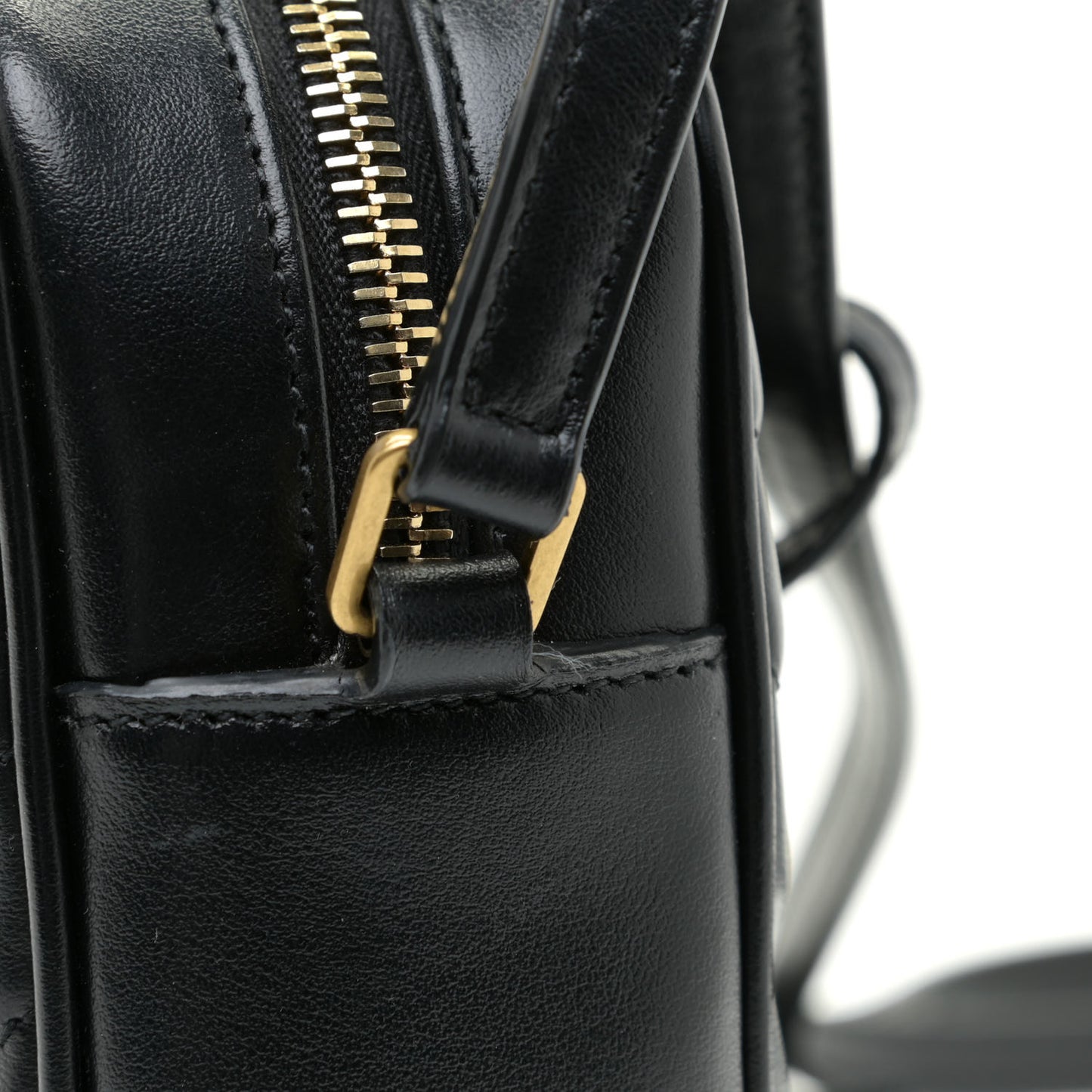 Calfskin Matelasse Monogram Lou Camera Bag Black