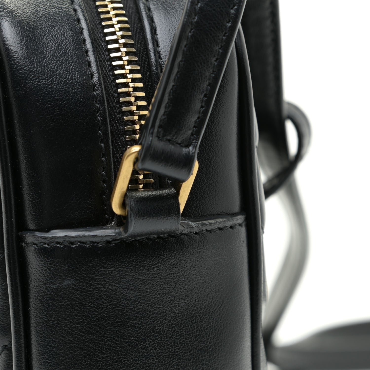 Saint Laurent Calfskin Matelasse Monogram Lou Camera Bag Black 12 of 14