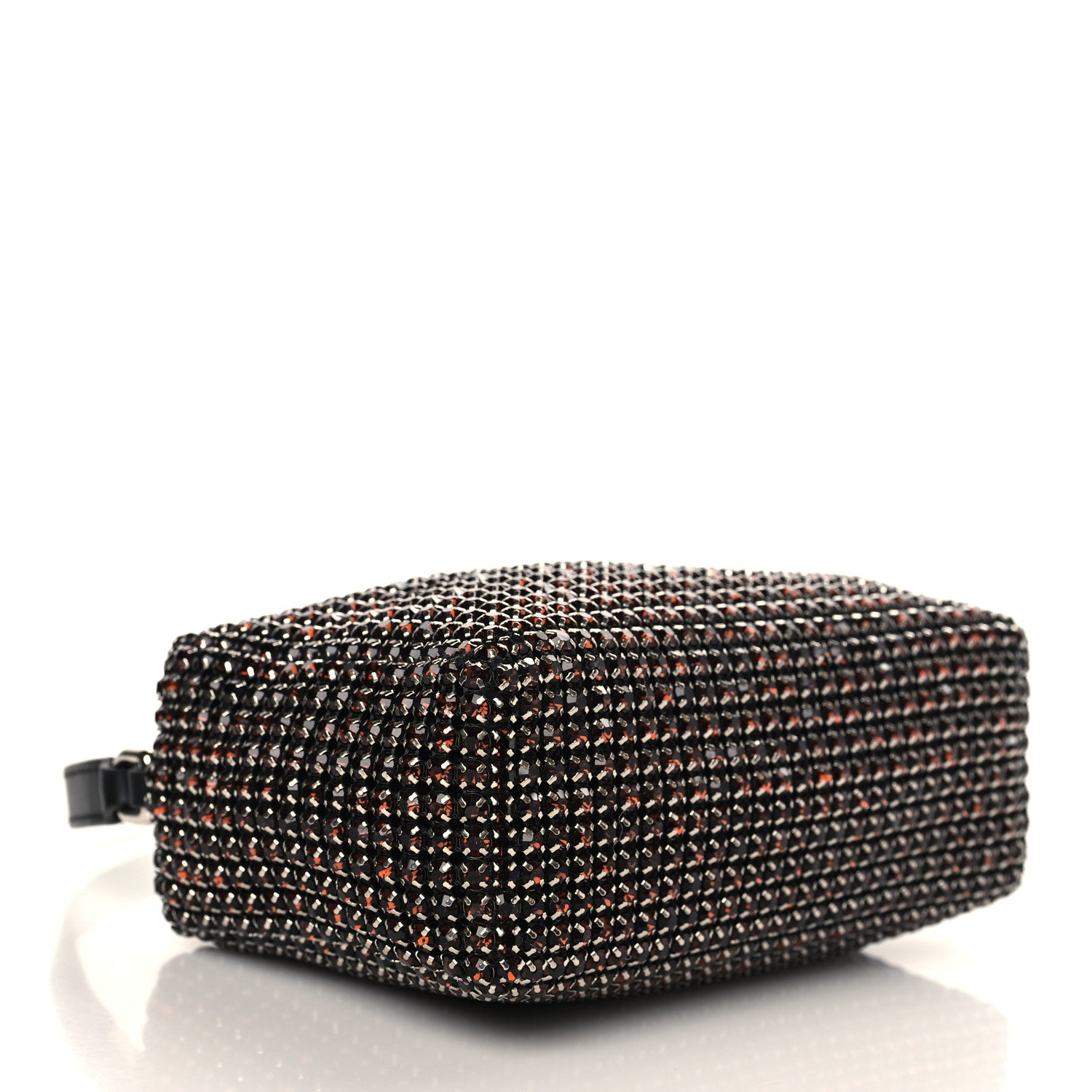 Alexander Wang Mesh Crystal Rhinestone Mini Heiress Pouch Cola 3 of 8