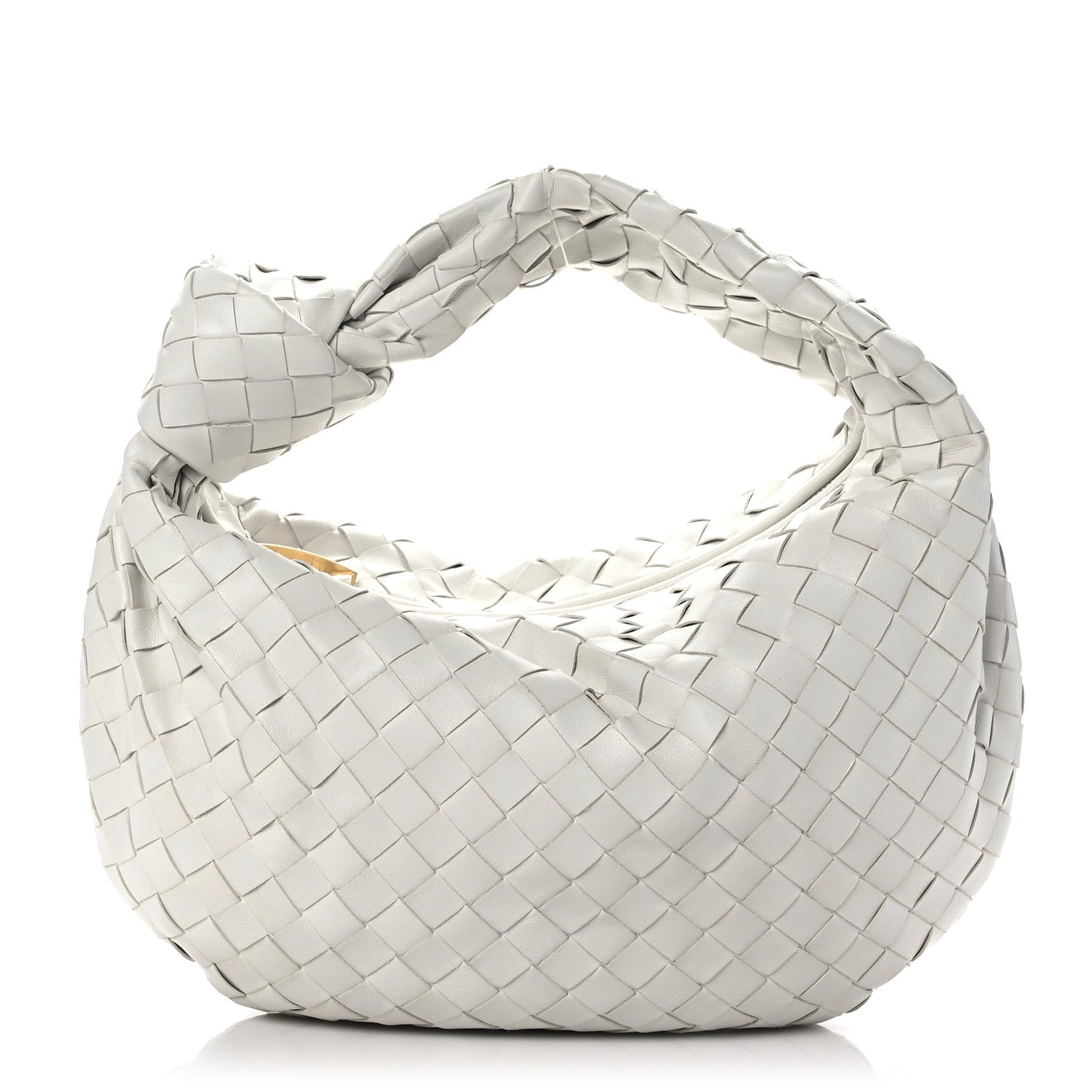 Nappa Intrecciato Teen Jodie Hobo White