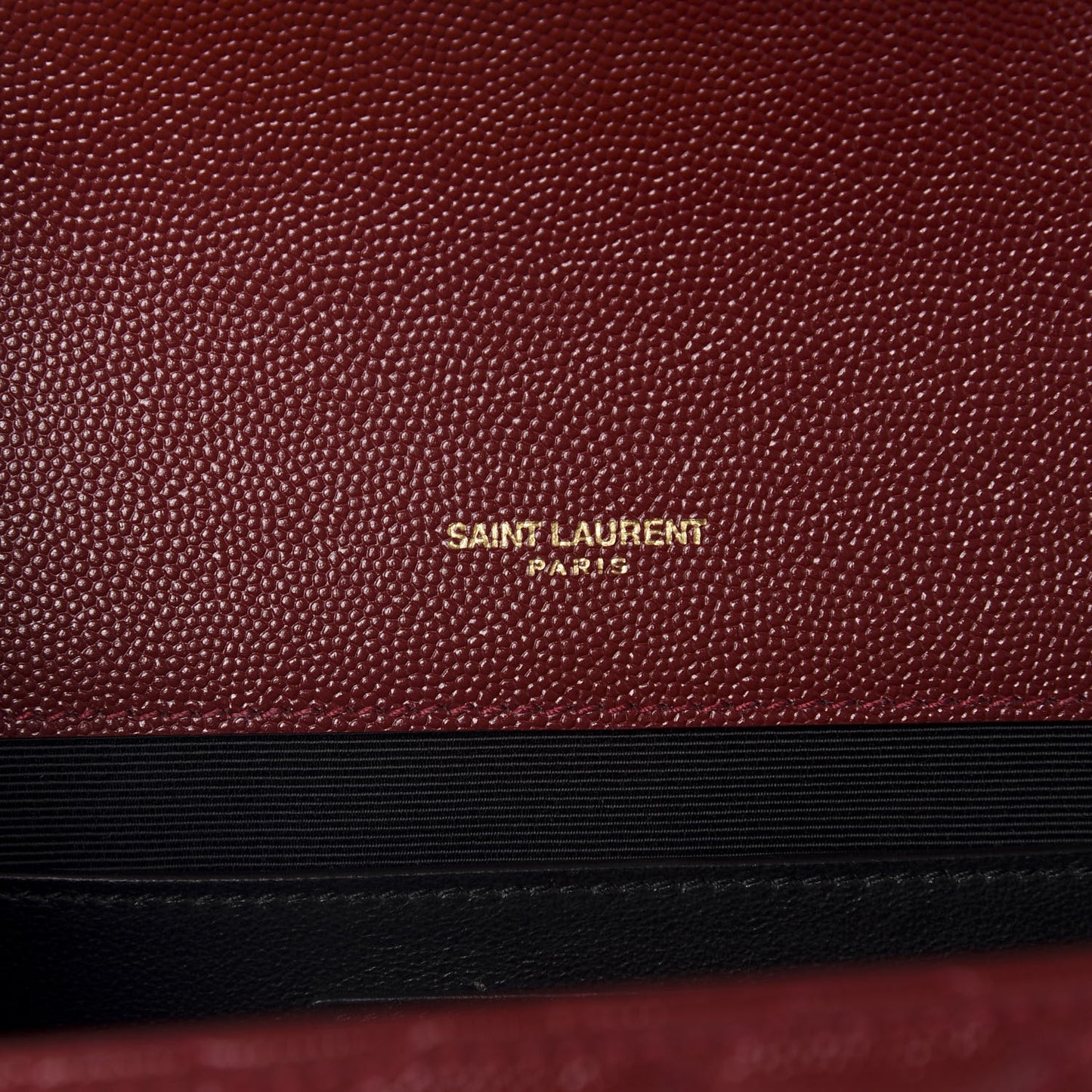 Grain De Poudre Textured Mixed Matelasse Triquilt Medium Monogram Satchel Oxblood