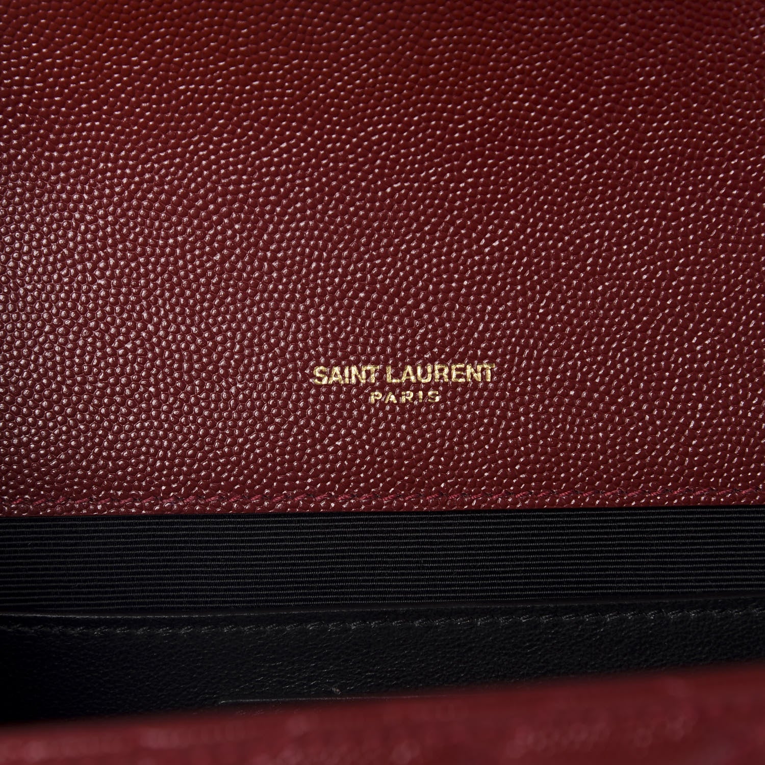 Saint Laurent Grain De Poudre Textured Mixed Matelasse Triquilt Medium Monogram Satchel Oxblood 8 of 10