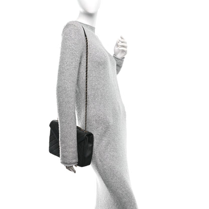 Chanel Lambskin Chevron Quilted Medium Envelope Flap Black 2 of 10