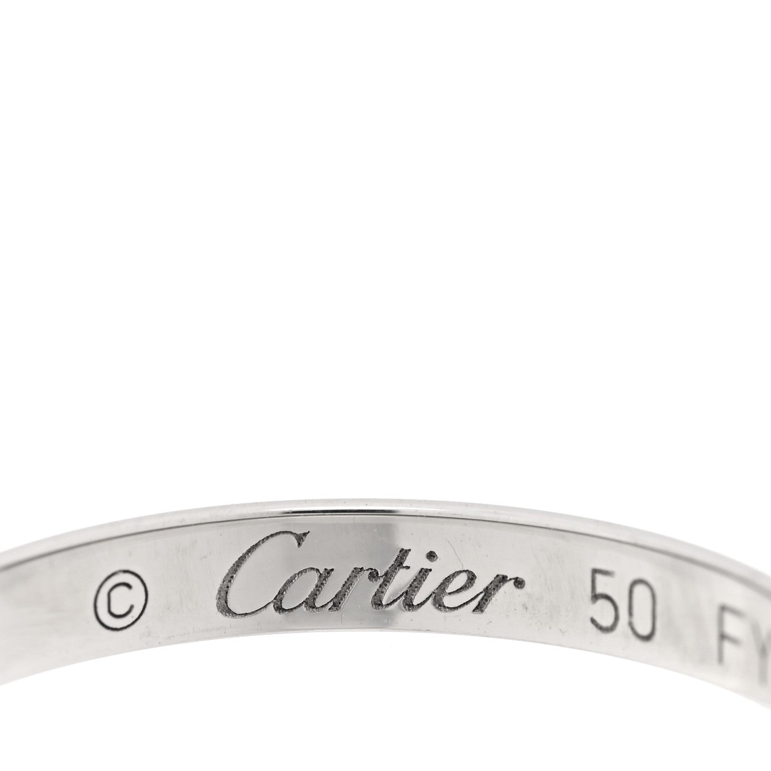 Cartier Platinum 2.5mm 1895 Wedding Band Ring 50 5.25 4 of 4