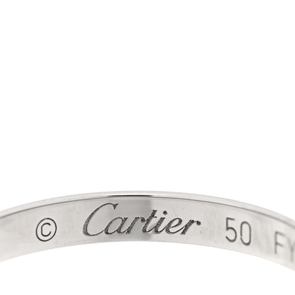 Cartier Platinum 2.5mm 1895 Wedding Band Ring 50 5.25 4 of 4