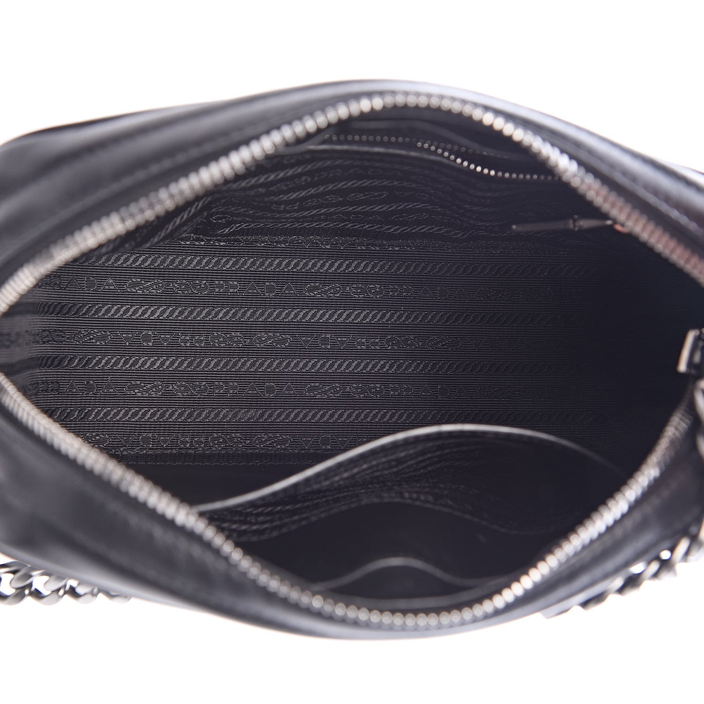 Soft Calfskin Diagramme Crossbody Bag Black