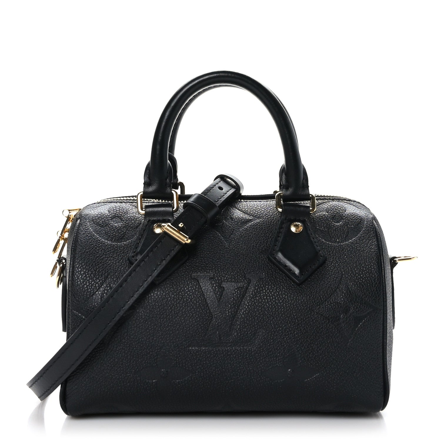 Louis Vuitton Empreinte Monogram Giant Speedy Bandouliere 20 Black 1 of 8