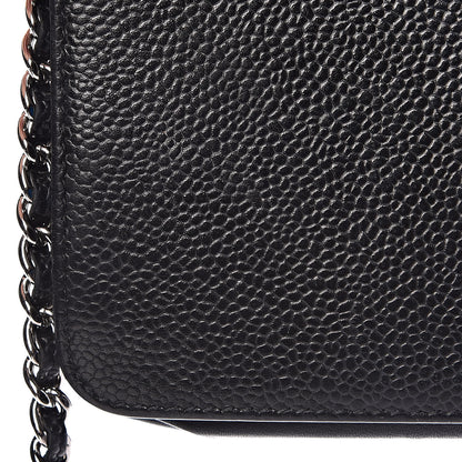 Chanel Caviar Timeless CC Wallet On Chain WOC Black 12 of 14