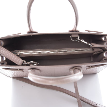 Saint Laurent Calfskin Crocodile Embossed Baby Sac De Jour Rose Antic 5 of 29