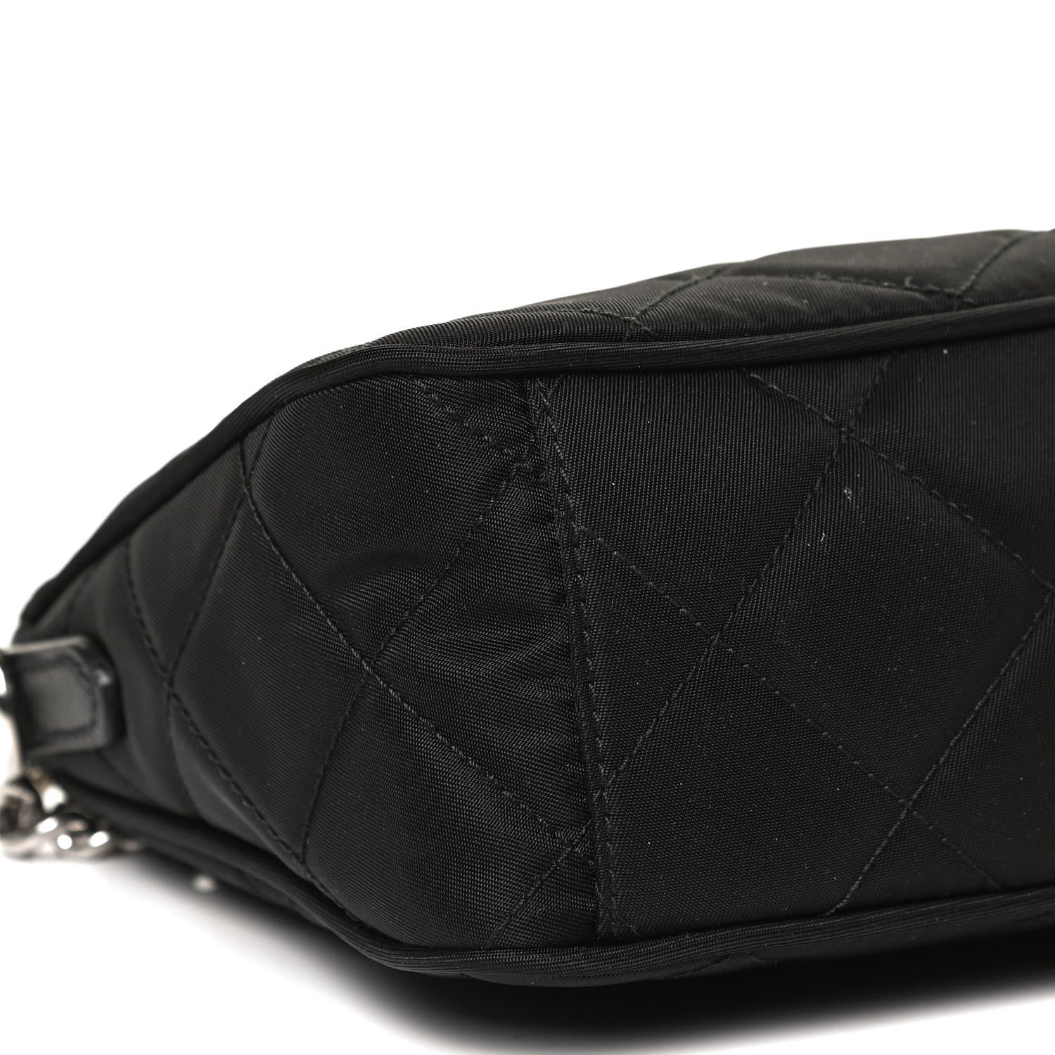Prada Nylon Tessuto Impuntu Quilted Crossbody Bag Black 10 of 11
