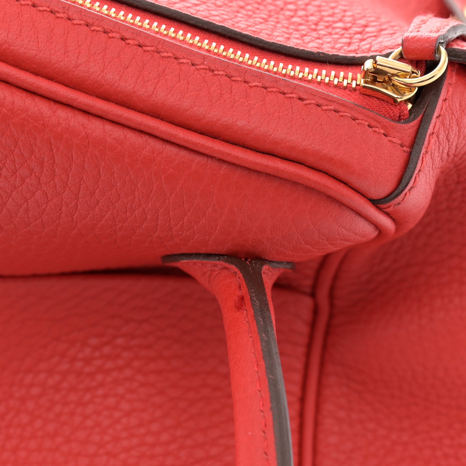 Hermes Taurillon Clemence Lindy 26 Rouge De Coeur 11 of 12