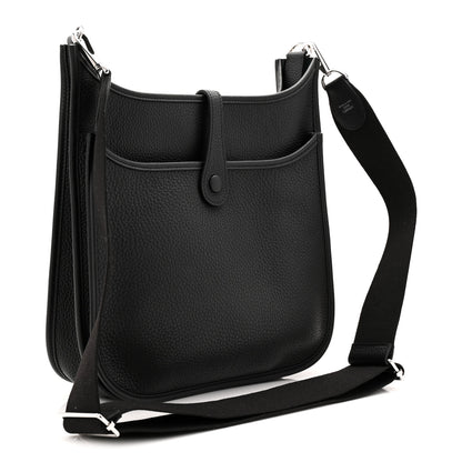 Hermes Taurillon Clemence Evelyne III PM Black 3 of 11