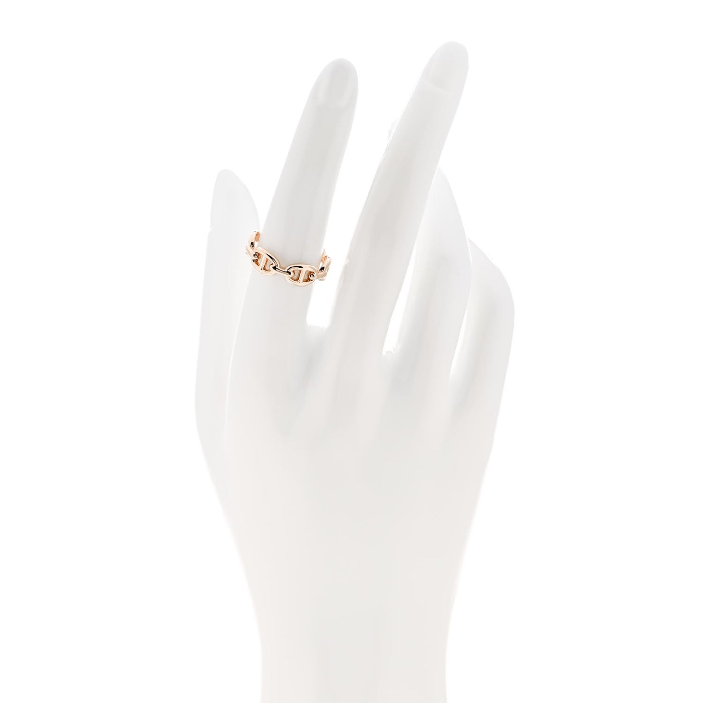 18K Rose Gold PM Chaine d'Ancre Enchainee Ring 54 7