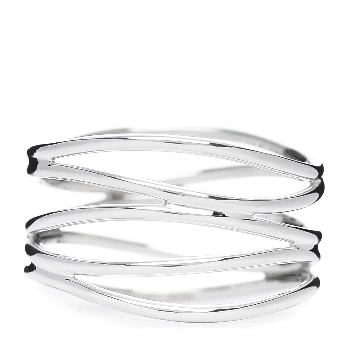 Sterling Silver Elsa Peretti 5 Row Wave Ring 58 8.25