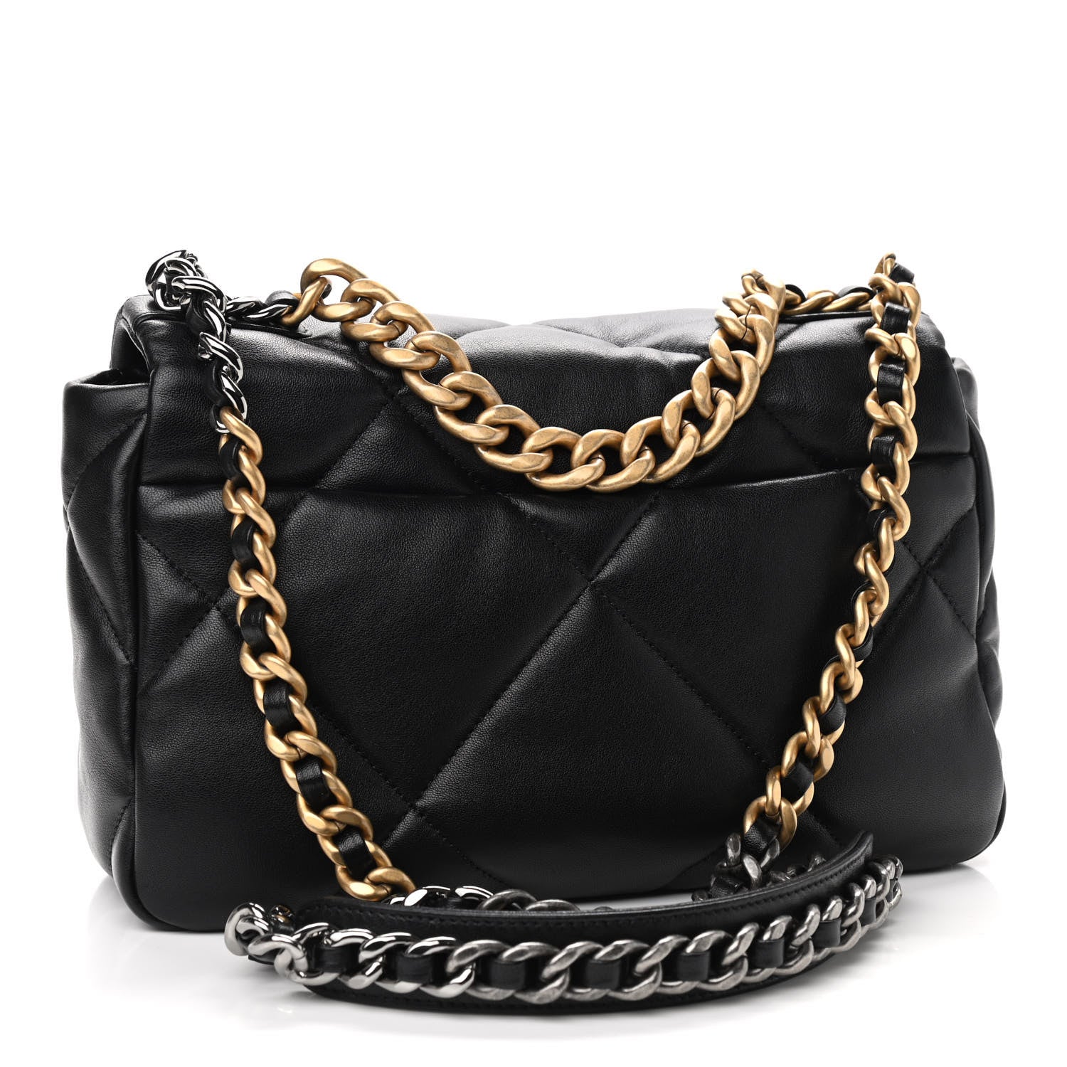 Chanel Lambskin Quilted Medium Chanel 19 Flap Black 3 of 11