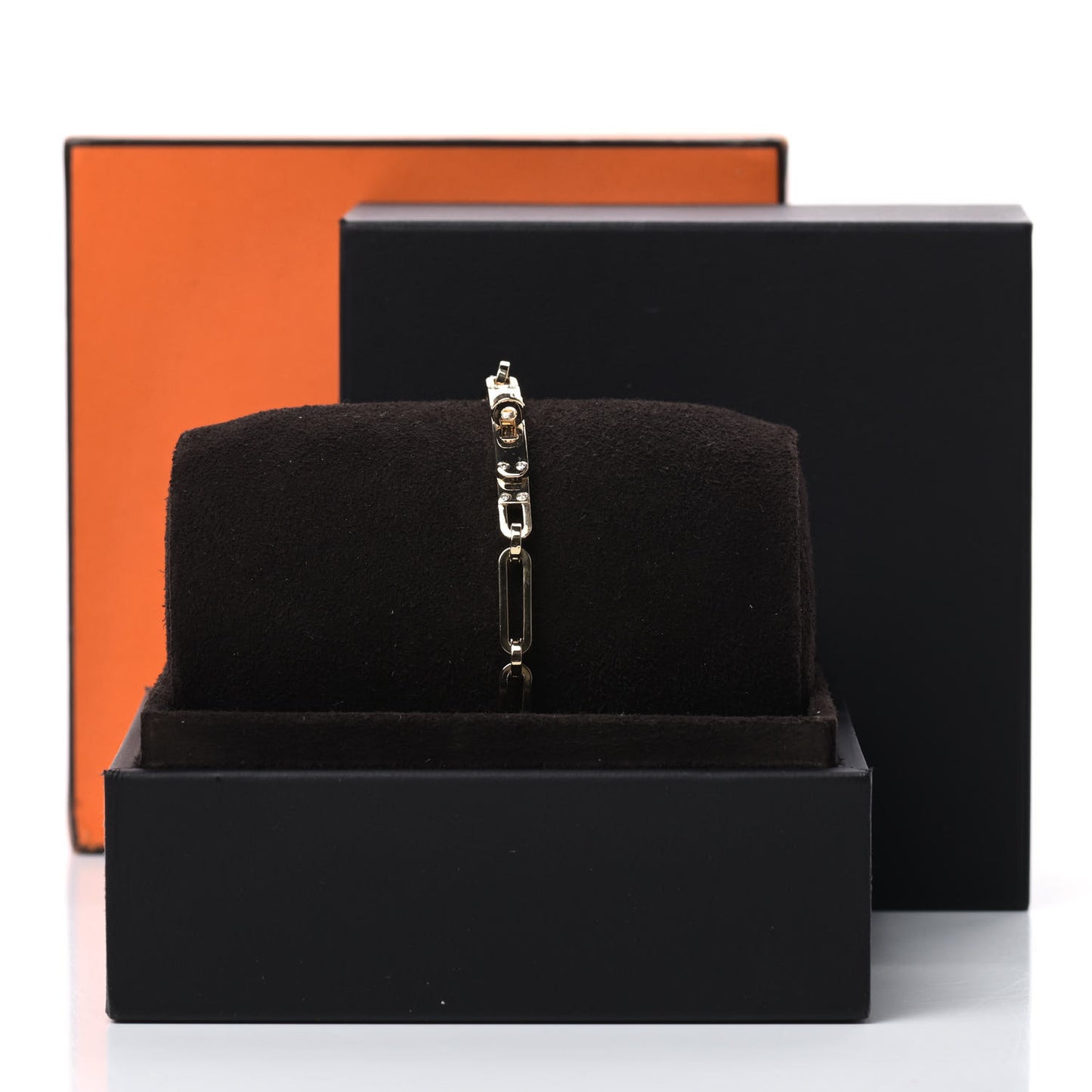 18K Yellow Gold Diamond Kelly Chaine Choker Necklace