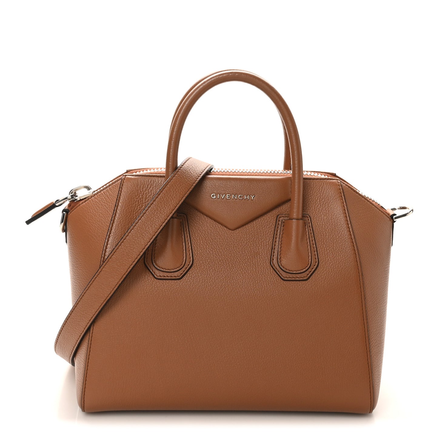 Sugar Goatskin Small Antigona Caramel