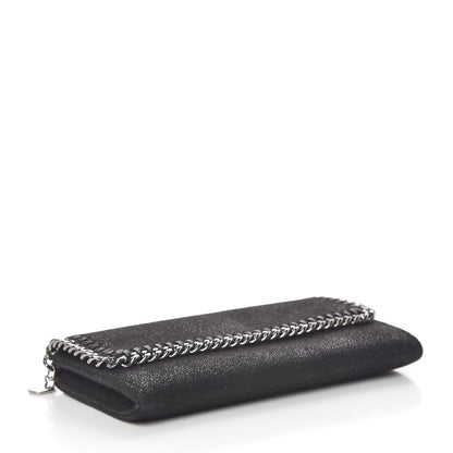 Stella McCartney Shaggy Deer Falabella Flap Wallet Black 4 of 11