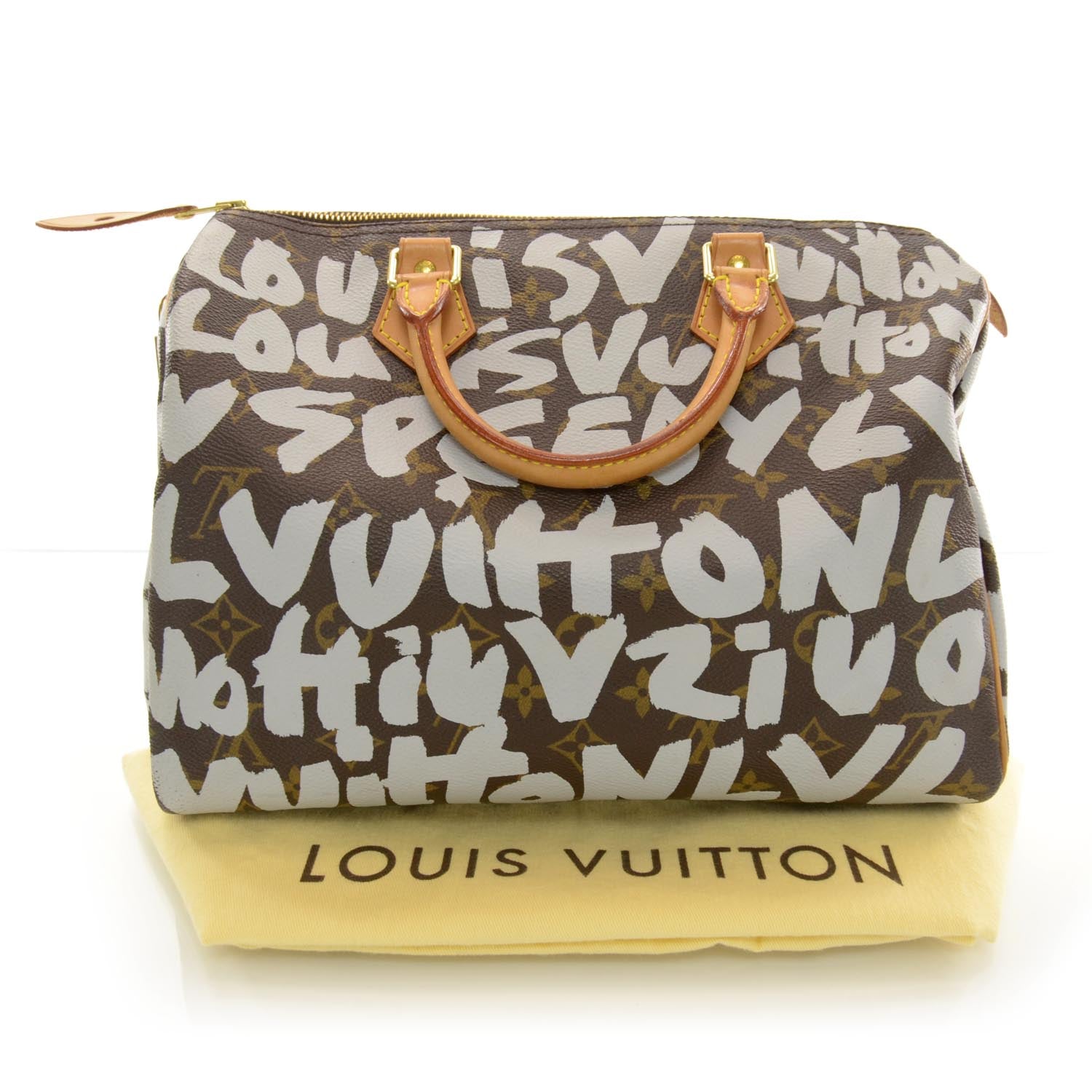 Louis Vuitton Monogram Graffiti Speedy 30 Silver 2 of 6