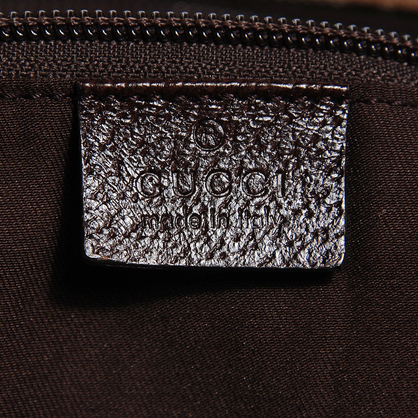 GG Monogram Large Web Handle Vertical Tote Dark Brown