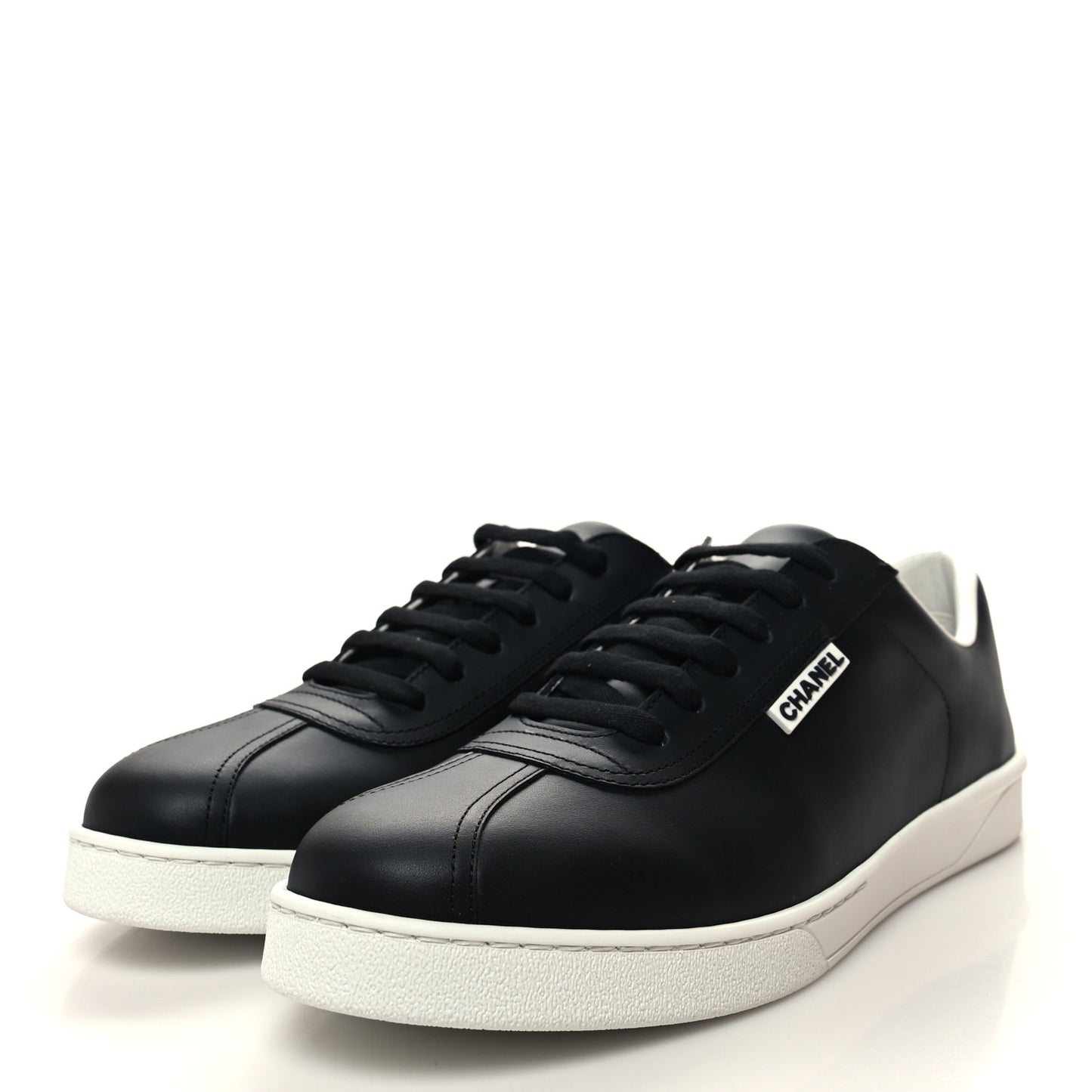 Calfskin Mens CC Sneakers 45 Black