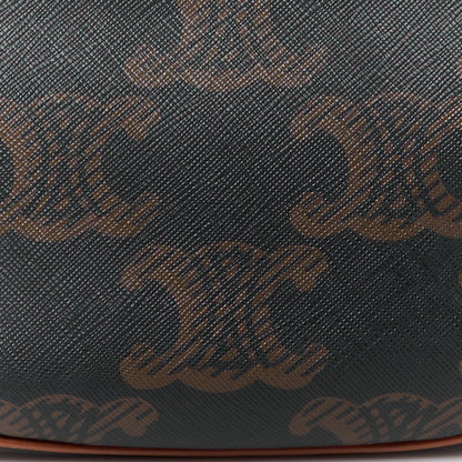 Celine Triomphe Canvas XL Calfskin Ava Triomphe Shoulder Bag Tan 9 of 16