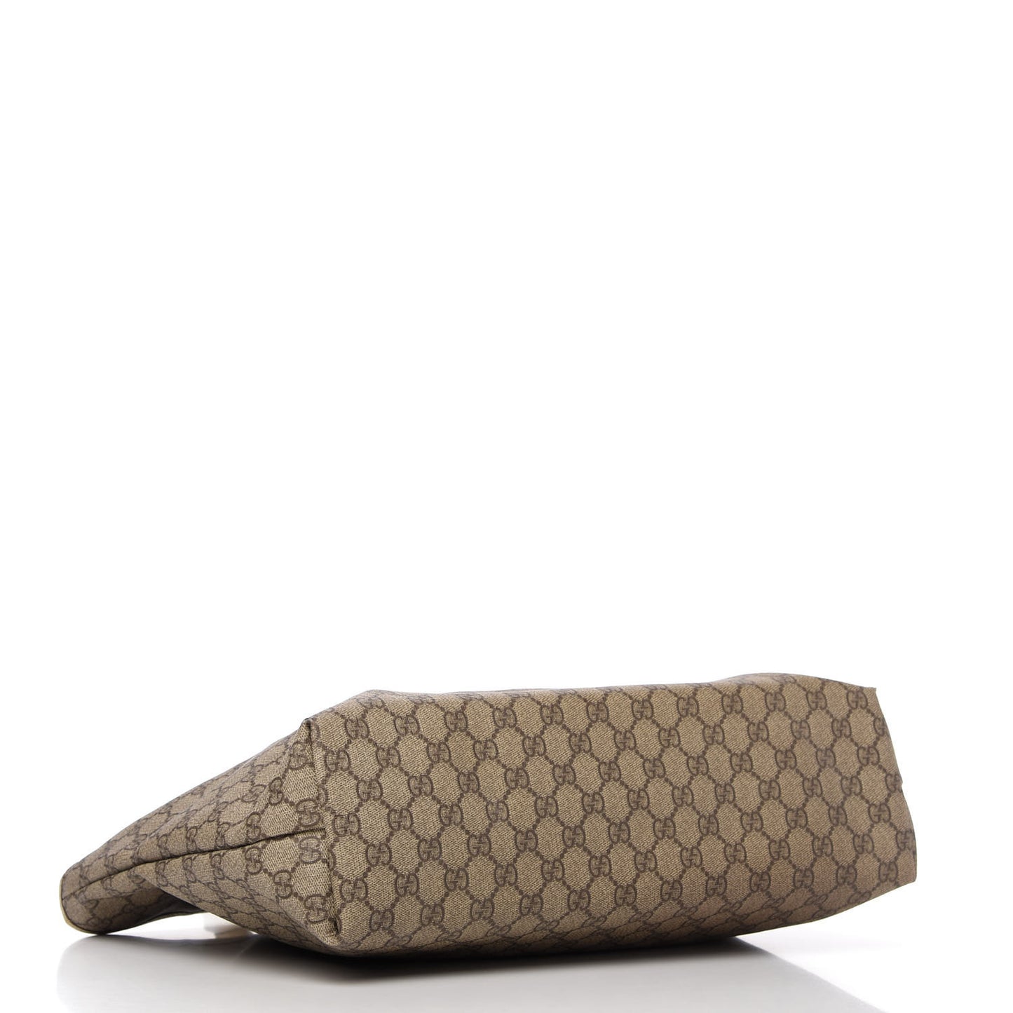 GG Supreme Monogram Medium Zippered Shopping Tote Off White