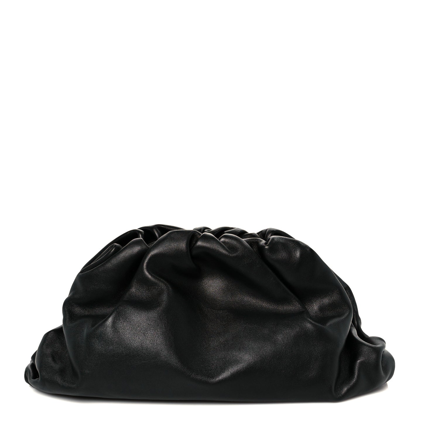 Smooth Butter Calf The Pouch Oversized Clutch Black