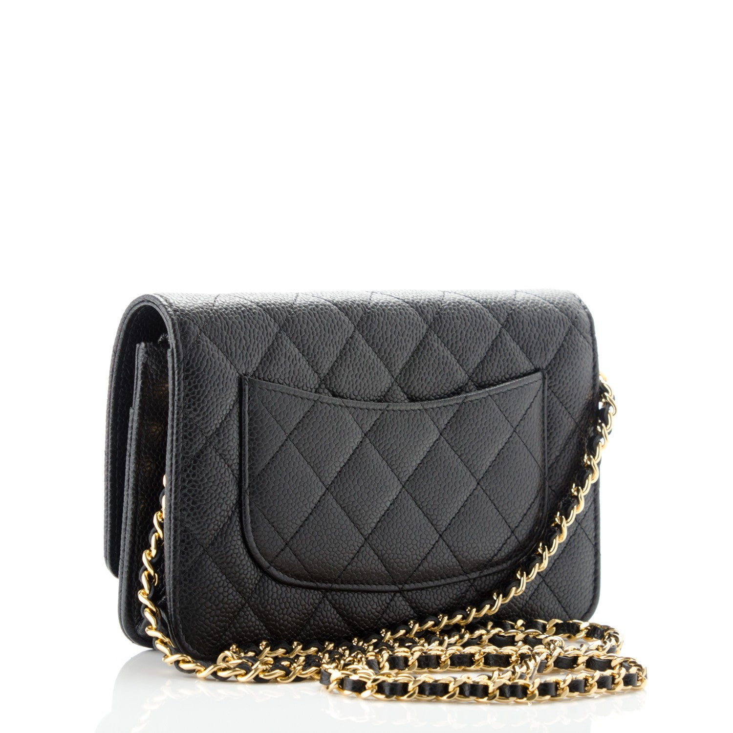 Chanel Caviar Quilted Wallet On Chain WOC Black 3 of 8
