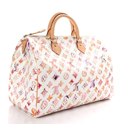 Louis Vuitton Watercolor Aquarelle Speedy 35 White 3 of 11