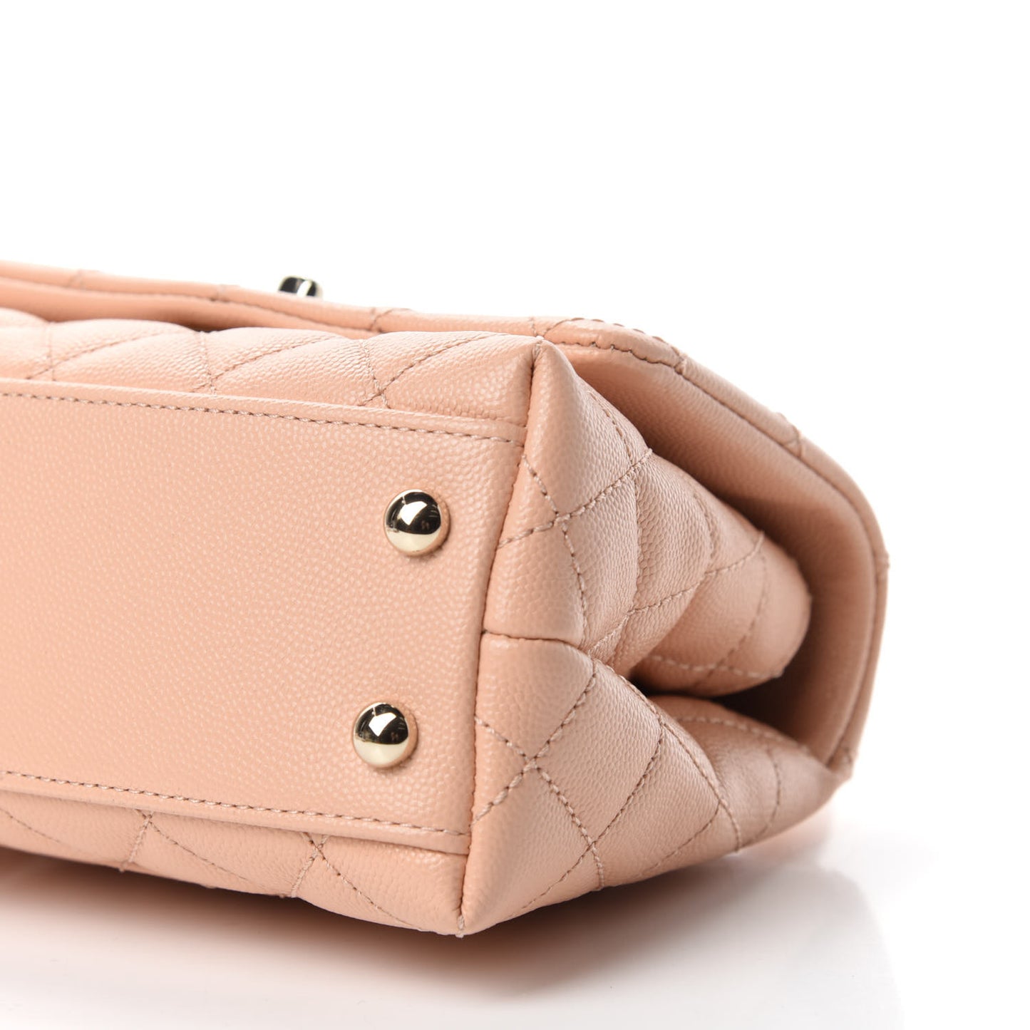Caviar Quilted Extra Mini Coco Handle Flap Light Pink