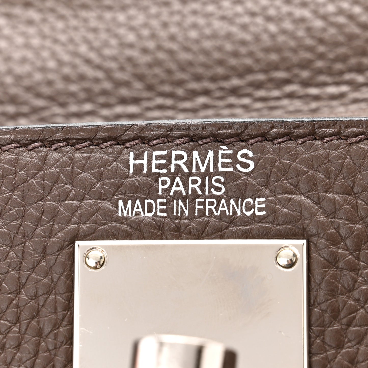 Taurillon Clemence Shoulder Kelly 40 Cafe