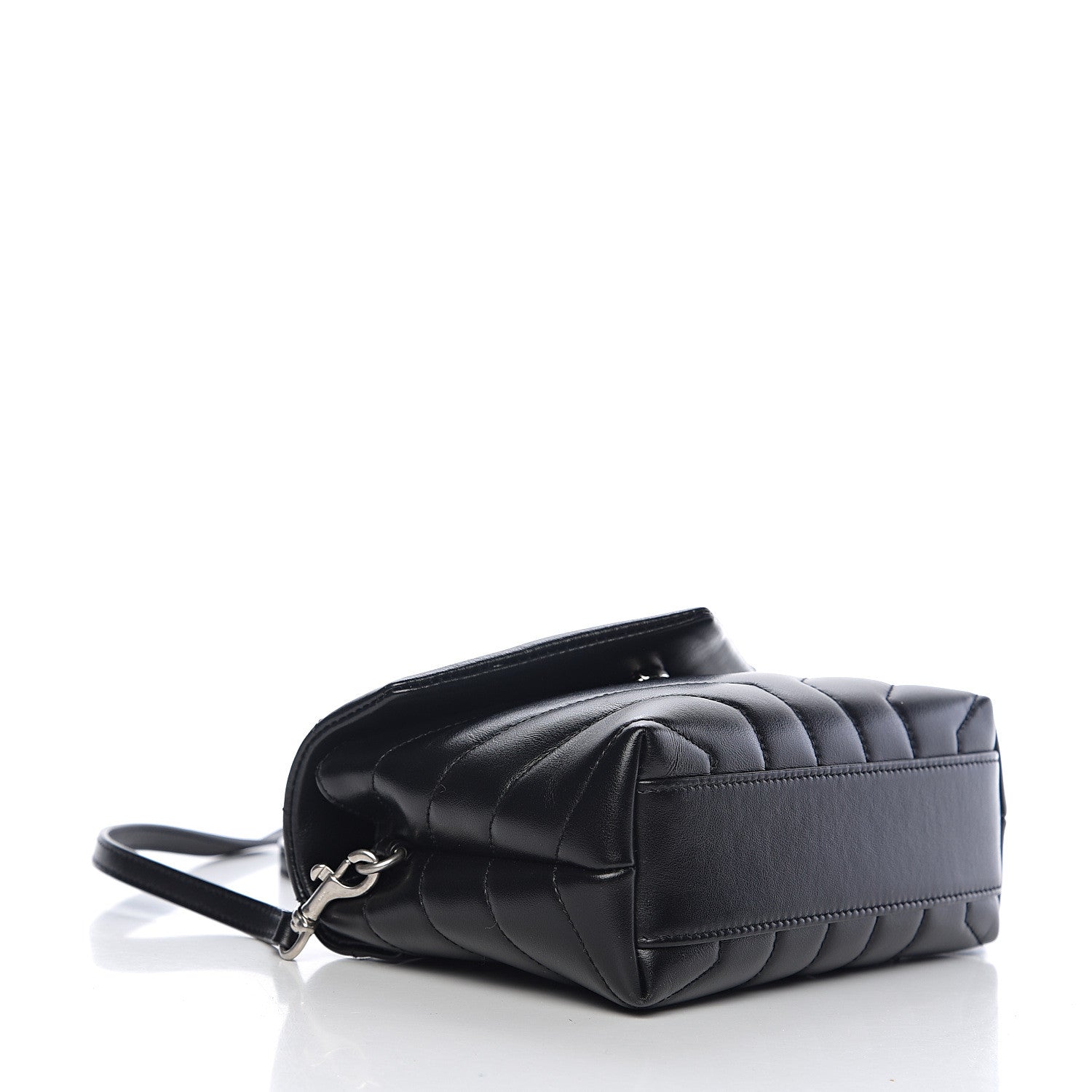 Saint Laurent Calfskin Y Quilted Monogram Toy Loulou Crossbody Bag Black 3 of 10