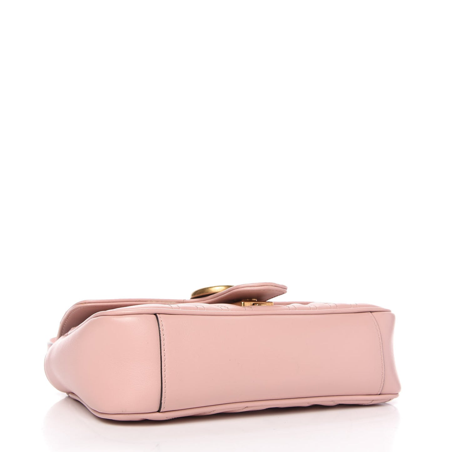 Calfskin Matelasse Mini GG Marmont Shoulder Bag Perfect Pink