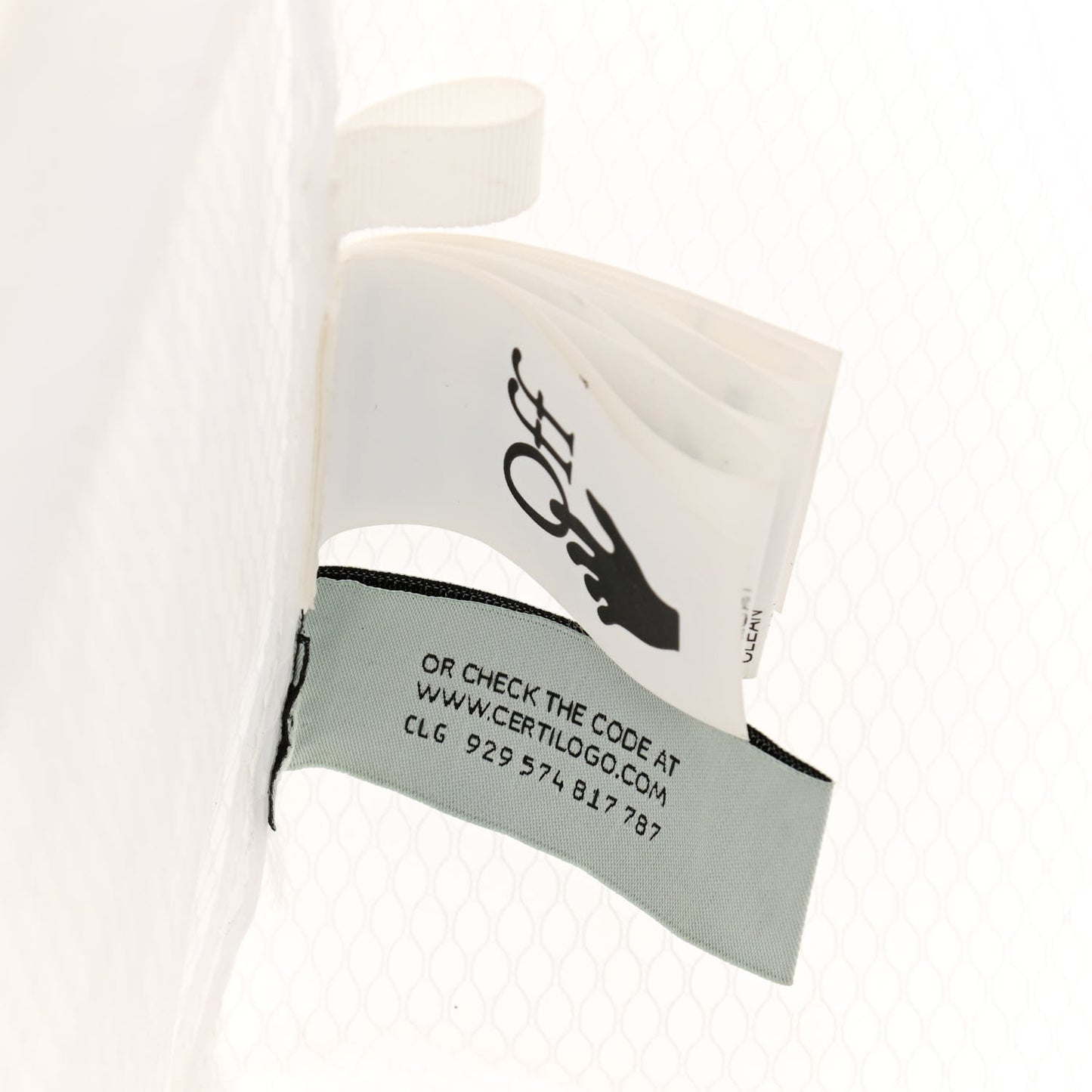 Nylon Sculpture Tote Bag White