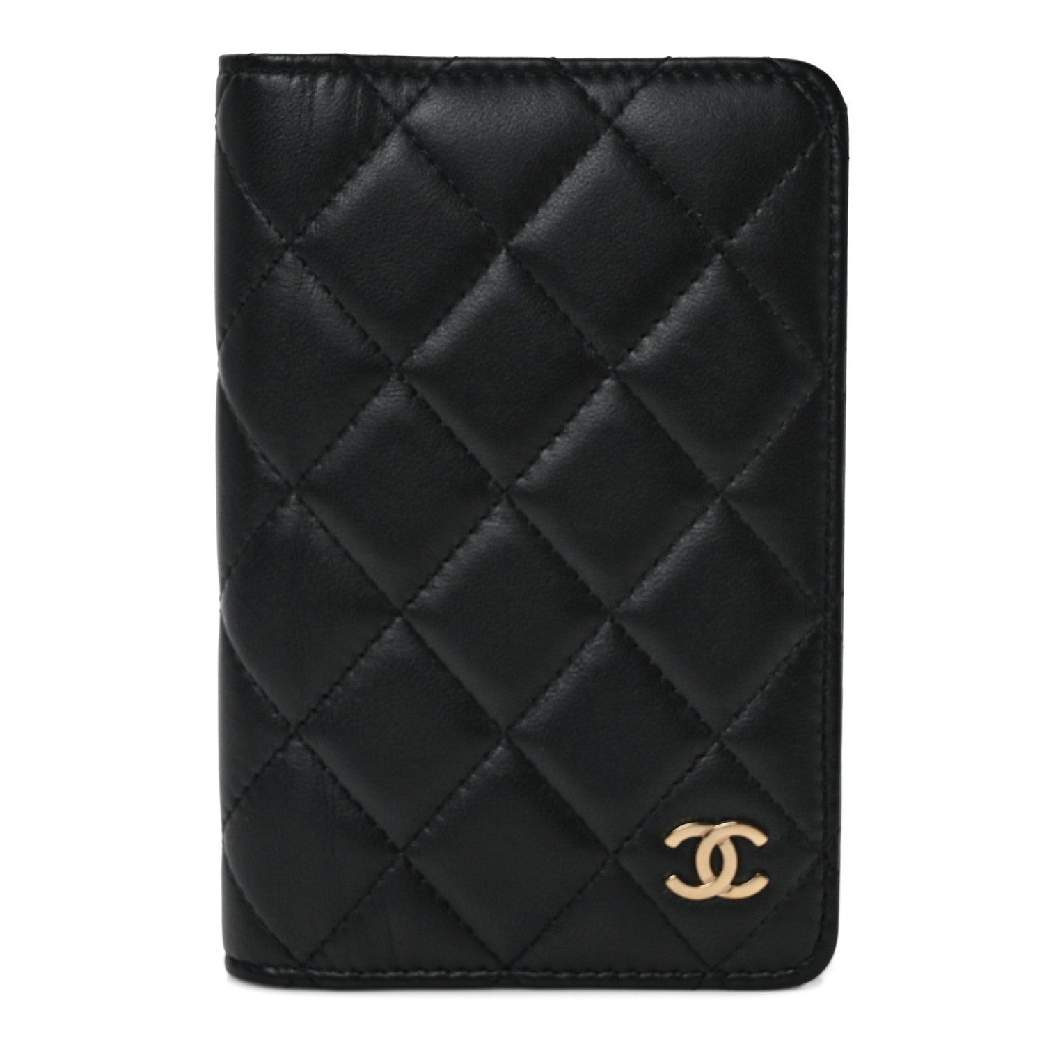Chanel Lambskin Quilted Small Agenda Cover Black 1 of 7