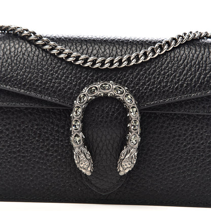 Gucci Calfskin Super Mini Dionysus Shoulder Bag Black 7 of 8