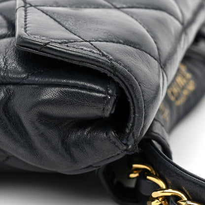 Chanel Lambskin Quilted Flap Waist Belt Bag 70 28 Navy 16 of 17