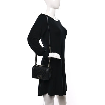 Chanel Caviar Quilted Small Boy Flap Black 2 of 9