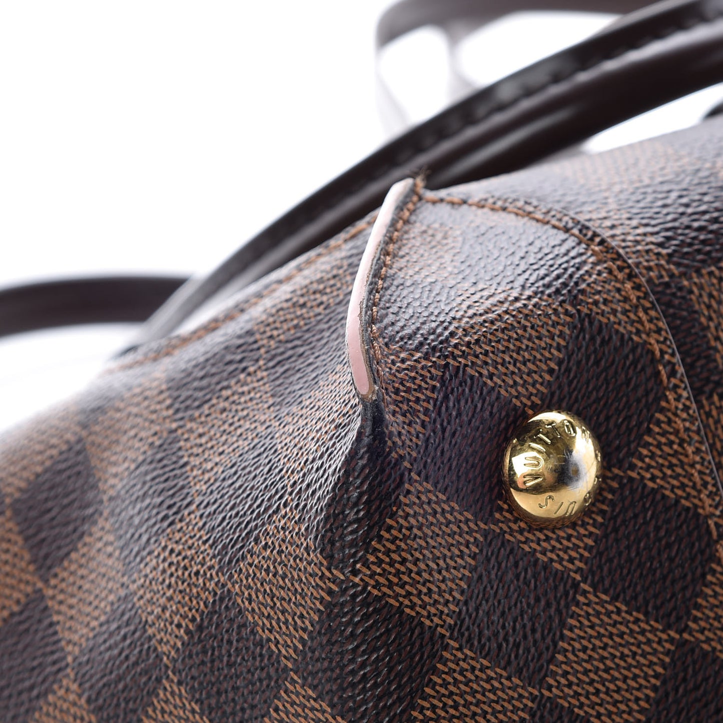 Damier Ebene Caissa Tote PM Rose Ballerine