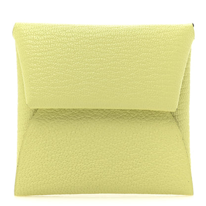 Hermes Chevre Mysore Bastia Verso Coin Purse Jaune Bourgeon Nata 1 of 10