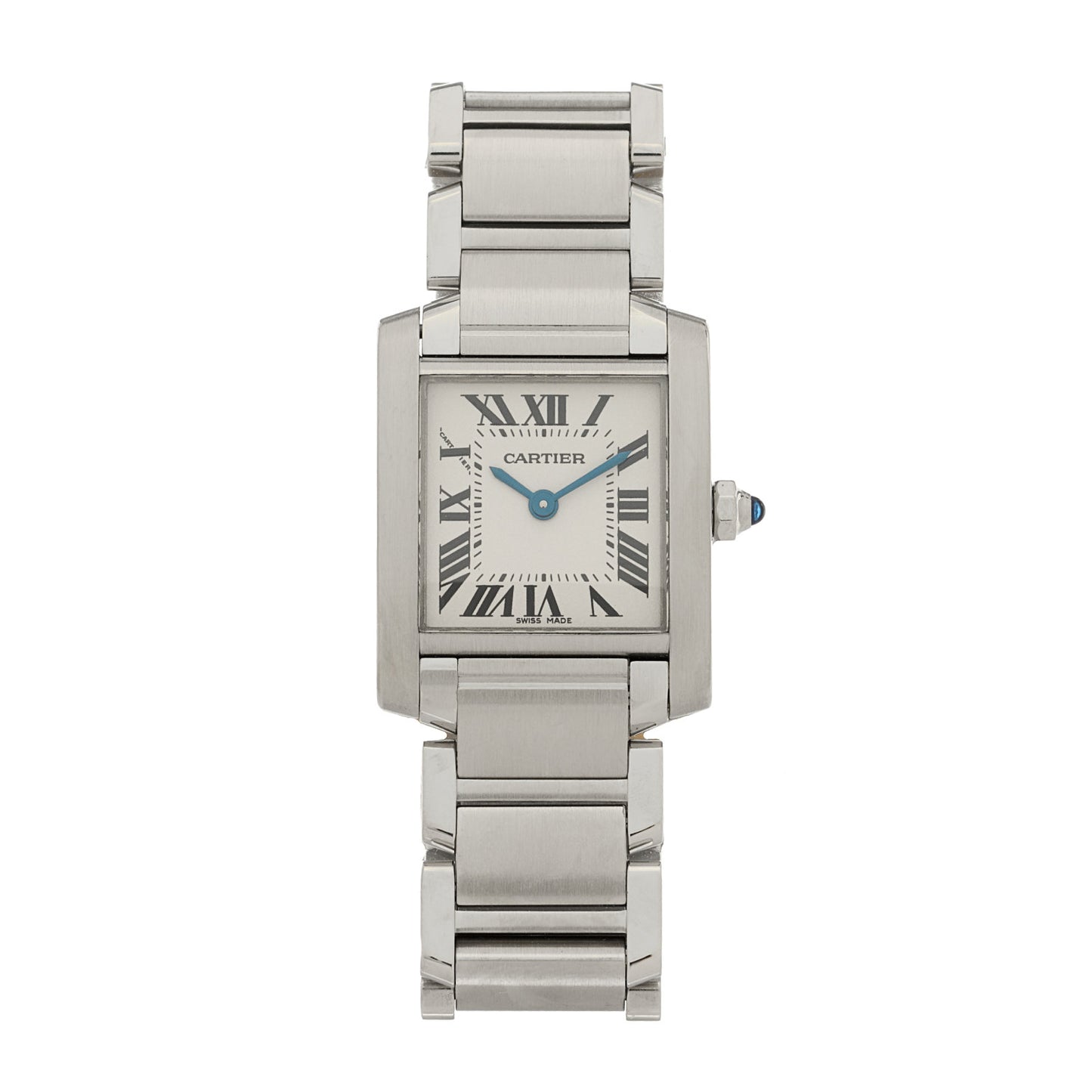 Stainless Steel 20mm Tank Francaise Quartz Watch