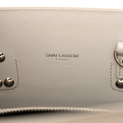 Saint Laurent Calfskin Crocodile Embossed Baby Sac De Jour Crema Soft 6 of 12