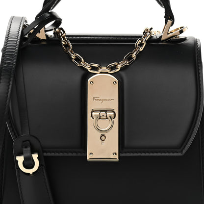 Salvatore Ferragamo Smooth Calfskin Small Boxyz Black 8 of 10