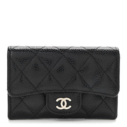 Chanel Caviar Quilted Flap Card Holder Black 1 of 8